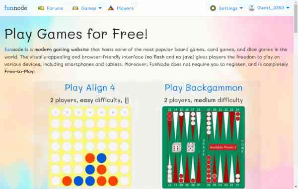 The game play website is completely free!